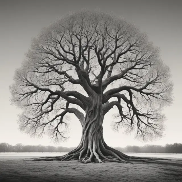 Tree symbolizing John Richard Hicks