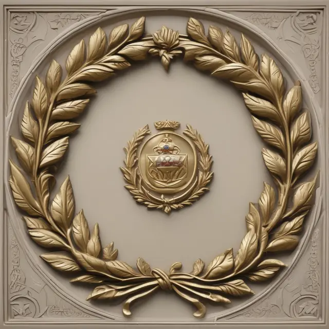 Image of a knighted Sir John R. Hicks with a Nobel laurel wreath