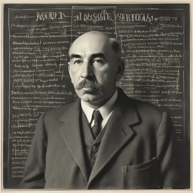 A chalkboard filled with mathematical equations illustrating John Maynard Keynes