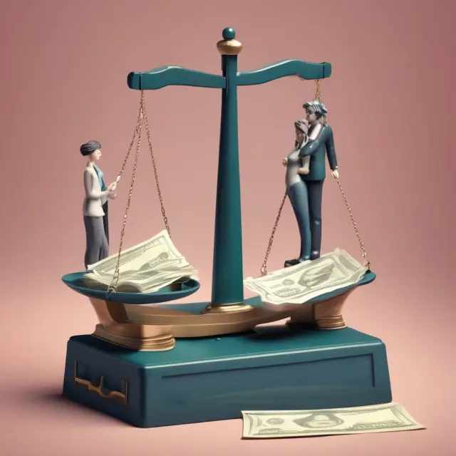 Two sides of a scale: Spouses file jointly while dependents are separated based on the joint return test.