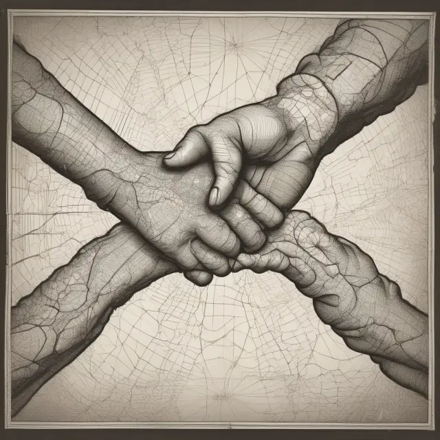 Two hands creating a European map, symbolizing joint bonds