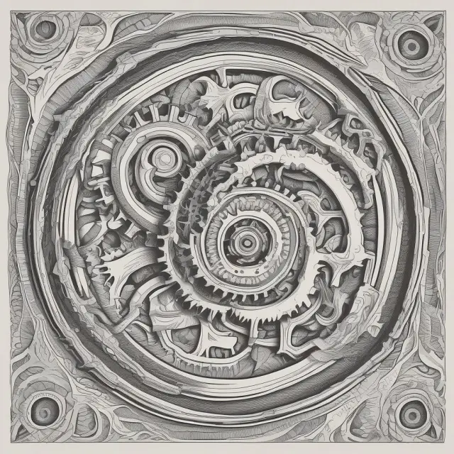 Visualization of financial responsibility: two gears dancing, one (jointly and severally) intertwined with the other (concurrent), symbolizing shared yet distinct obligations
