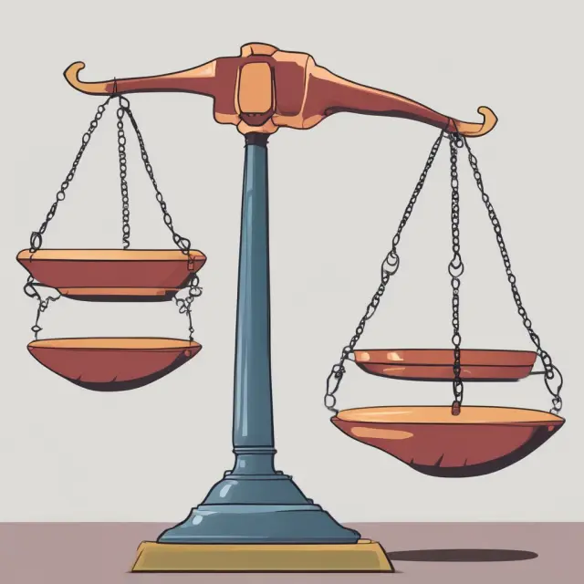 Visual representation of two scales, one labeled 
