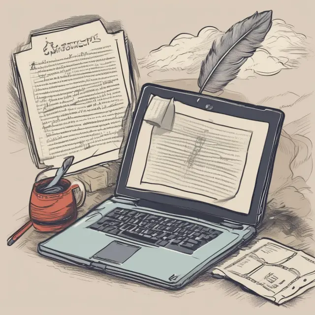 Image comparing a physical journal with a quill on an ancient scroll to a digital journal represented by a laptop and cloud.