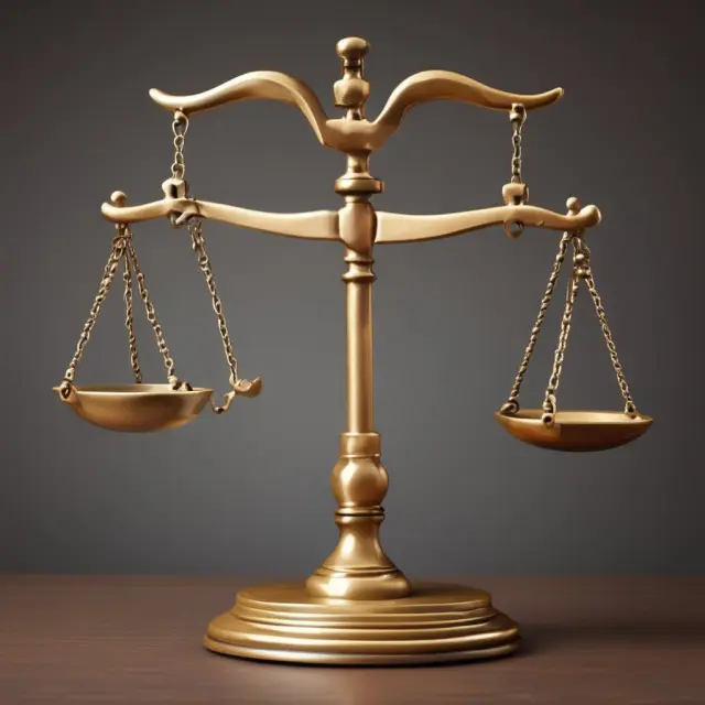 A double-headed scale balanced with debits and credits illustrating accurate financial record keeping
