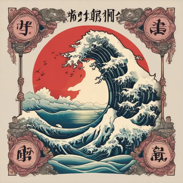 Japanese yen flowing smoothly in a tranquil river, symbolizing its role as a safe haven currency during market turmoil