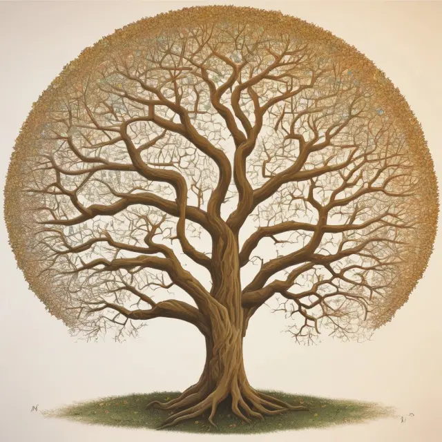 Two intertwined trees symbolizing JTIC and JTWROS, representing property rights, survivorship, and tax implications