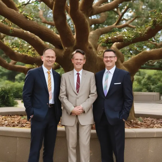 Two golden branches intertwining, symbolizing co-owners