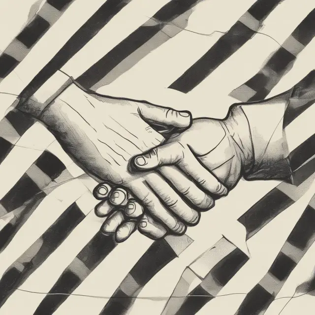 Two hands signing a legal agreement, representing joint tenants with right of survivorship