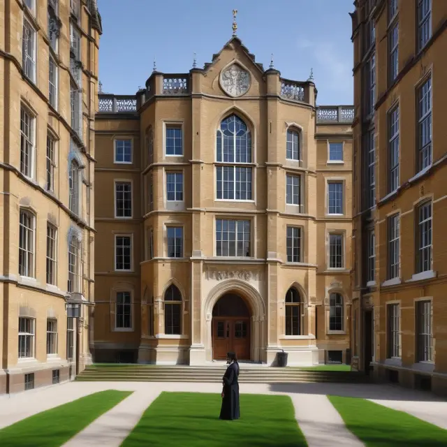 An illuminated beacon atop a building symbolizes the prestigious Cambridge Judge Business School, attracting ambitious individuals seeking knowledge and growth