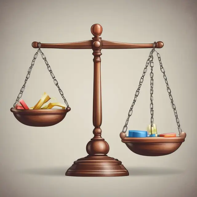 Image of a balance scale with 