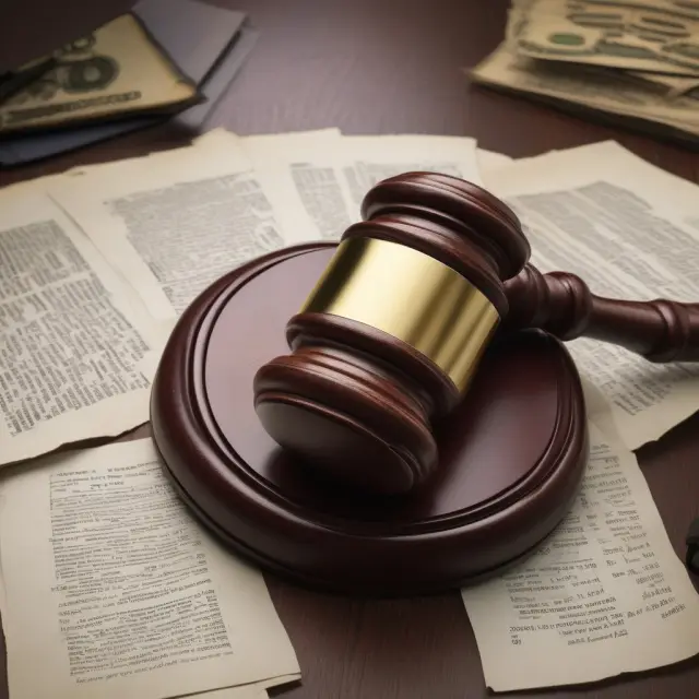 A debtor holding a shield, protected by state exemptions and bankruptcy options from an oncoming judgment