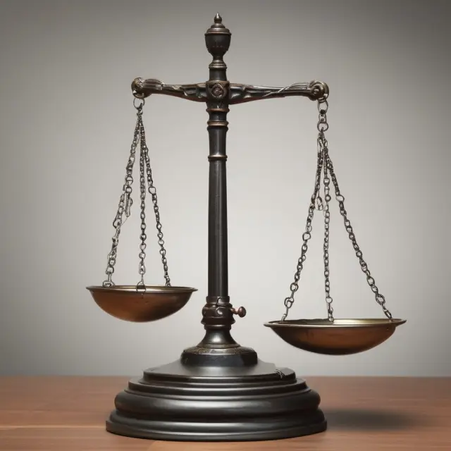 A balanced scale tips towards the creditor, who holds a judgment lien securing their interests against a debtor