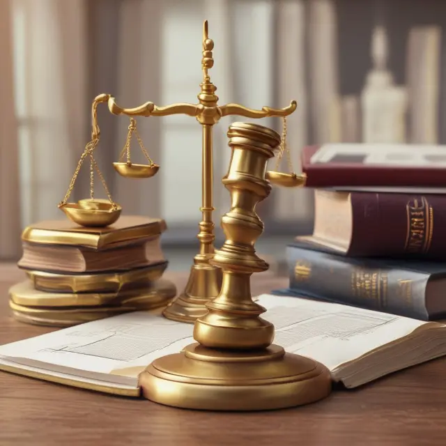 Golden gavel of FICO scoring assessing an individual