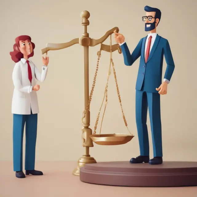 An analytical lender assessing a borrower