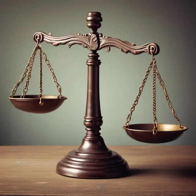 A balance scale hovers between two hands, one representing repayment and the other bankruptcy. Keywords: judgment lien, debtor options, repayment, bankruptcy.