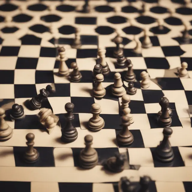 Judgment liens in action: Debtor and creditor depicted as pawns on a checkered court; referee represents the legal system overseeing their transaction
