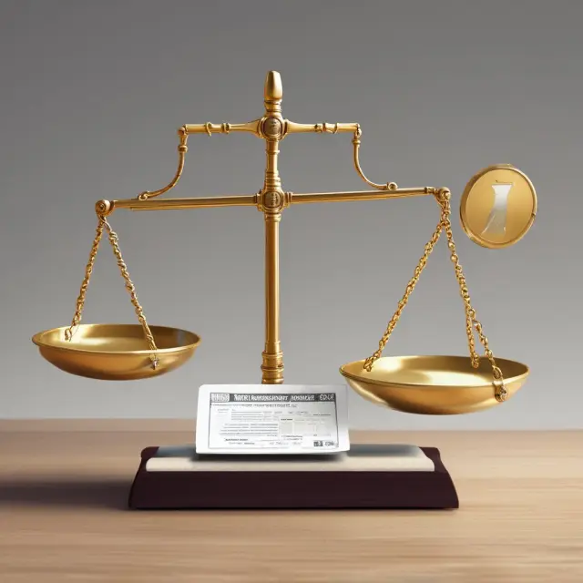 Golden scale weighs mortgage debt against foreclosure sale proceeds; a balance signifies potential for a deficiency judgment.