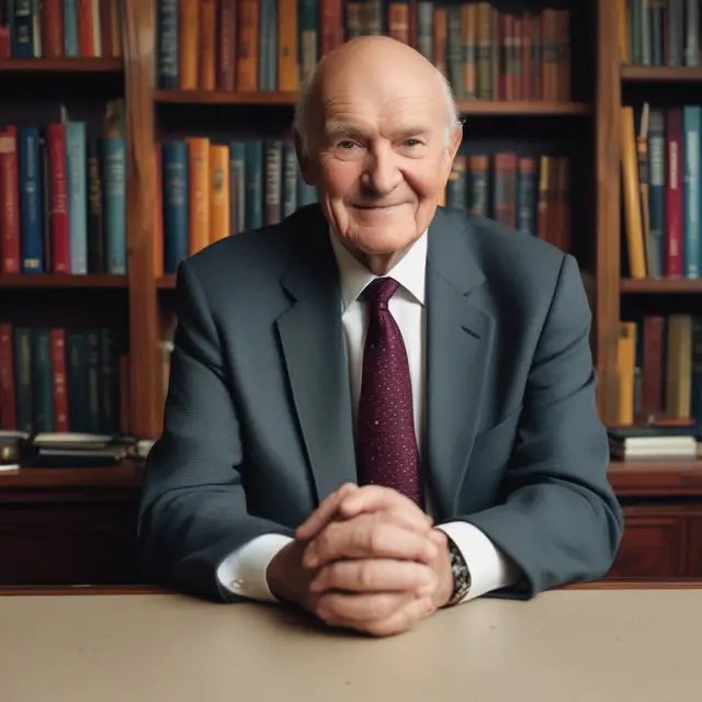 A bridge connecting the worlds of finance and philanthropy, symbolizing Julian Robertson