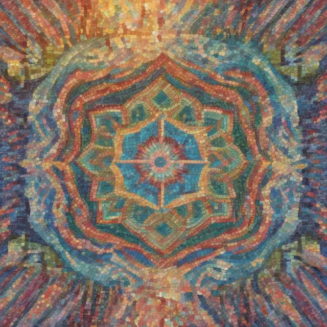 Image of Ginnie Mae guaranteeing a colorful mosaic of diverse mortgage loans forming a jumbo pool