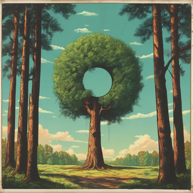 Jumbo CD as a tall tree symbolizing longer term lengths and higher interest rates. Institutional investors choose from flexible options ranging from short-term to long-term investments.