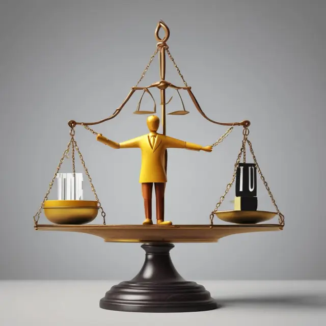 An entrepreneur balanced on a scale as the JOBS Act