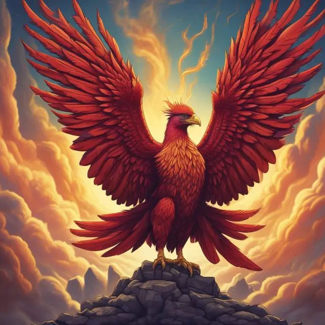 A Phoenix reborn from financial crisis ashes symbolizes the JOBS Act