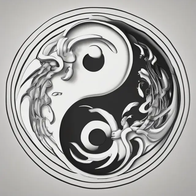 Visual representation of senior and junior debt, yin-yang symbol with black for senior debt and white for junior debt.