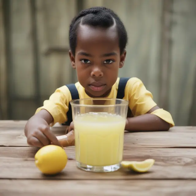 A glass of lemonade with junior equity represented by the last drop, signifying its lower priority compared to senior claimants