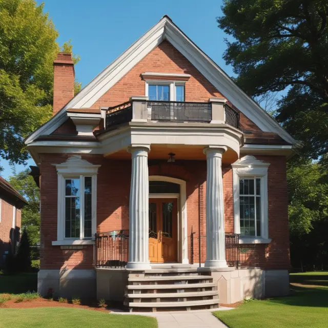 House with a stable senior mortgage and delicate junior mortgage creating an intricate financial structure.