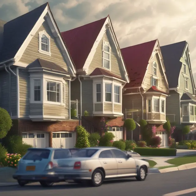 A see-saw balancing the influence of junior mortgage interest rates and property values within a vibrant housing market landscape
