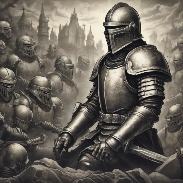 Senior bonds depicted with armor shielding junior shares symbolizing prioritized repayment during bankruptcy proceedings