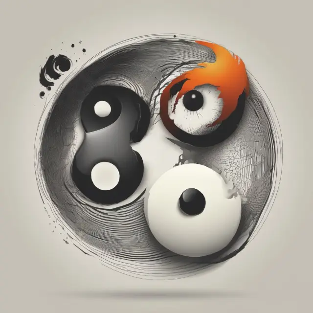 Visual comparison of Investment-grade and Junk Bonds as symbolic Yin & Yang, highlighting risk levels