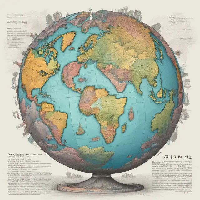 A globe depicted with various political landscapes, symbolizing the diverse nature of jurisdiction risks