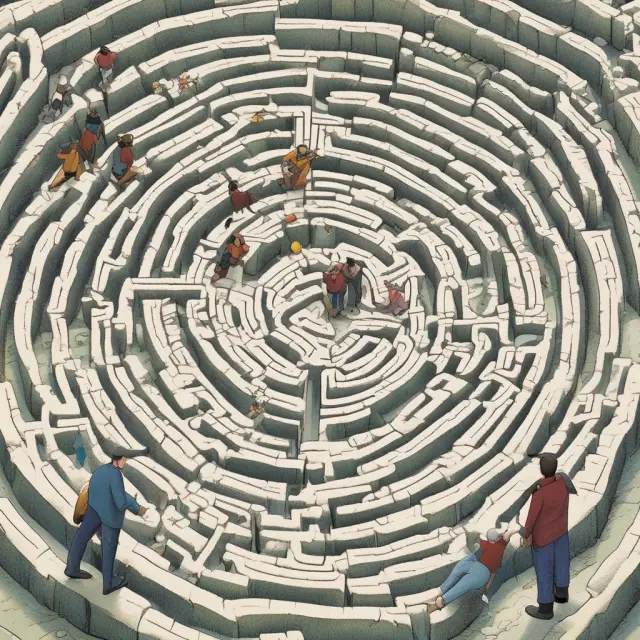 A metaphorical maze representing jurisdiction risk with countries labeled as high-risk jurisdictions (NCCTs) and a sailor guided by FATF evaluators