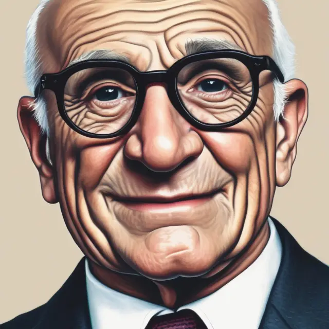 A seesaw balancing Milton Friedman