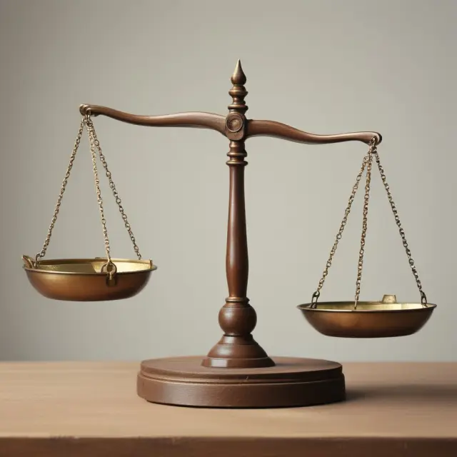 Two balanced scales represent the All-Ordinaries Index and an array of individual stocks. The scales symbolize equal importance in evaluating investment portfolios.