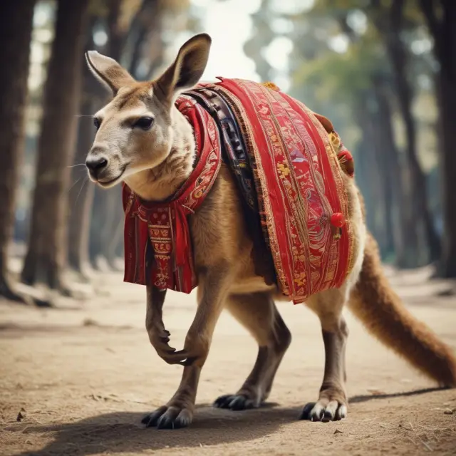 A kangaroo standing confidently amid various international bond market symbols including Samurai, Maple, Matador, Yankee, and Bulldog