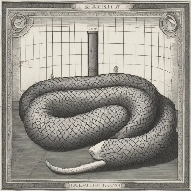 An option contract represented as a snake, named