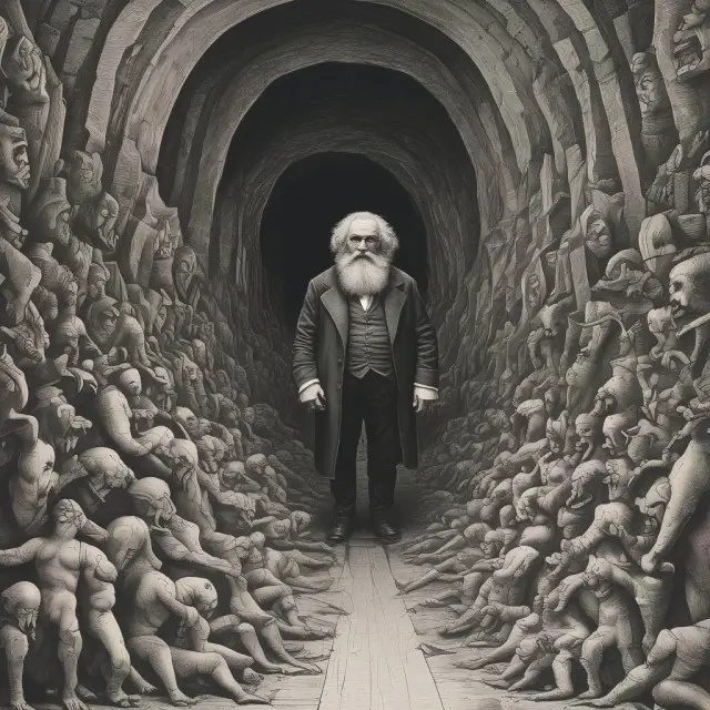 A labyrinth symbolizing the complexities of Marx