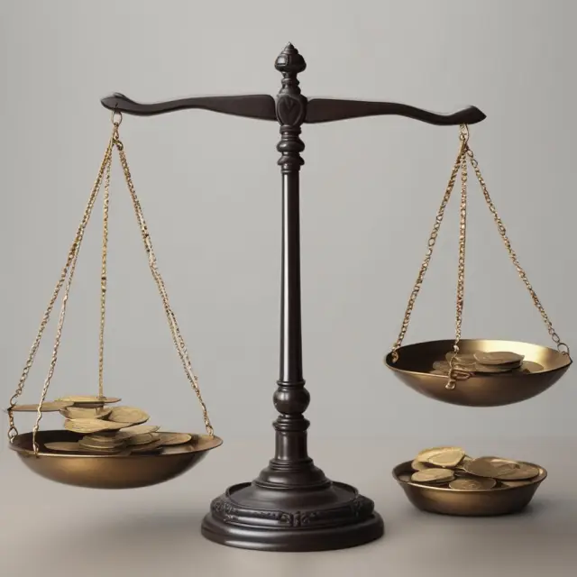 A trio of scales representing investors, executives, and employees in a corporate setting, emphasizing transparency and fairness.