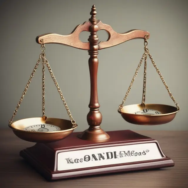 Keep and pay agreement depicted as a bridge on a balance scale, representing cooperative asset retention in bankruptcy