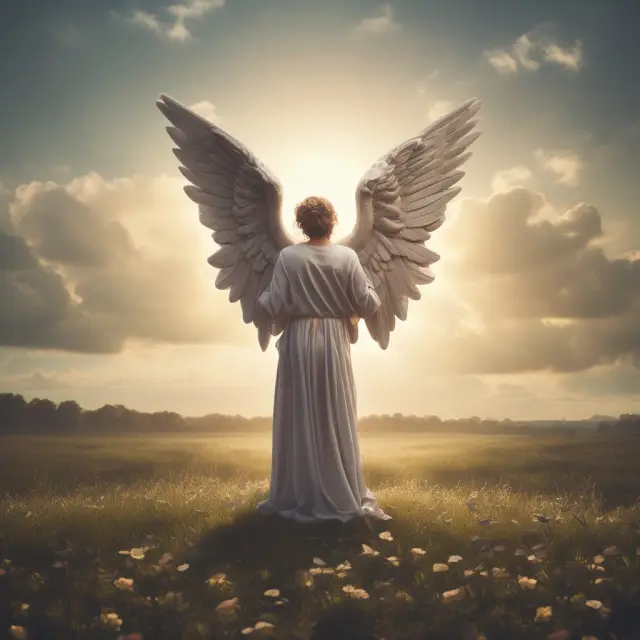 A parent company depicted as a guardian angel, shielding and supporting its subsidiary through a keepwell agreement. Guarantee symbolized by a formal contract