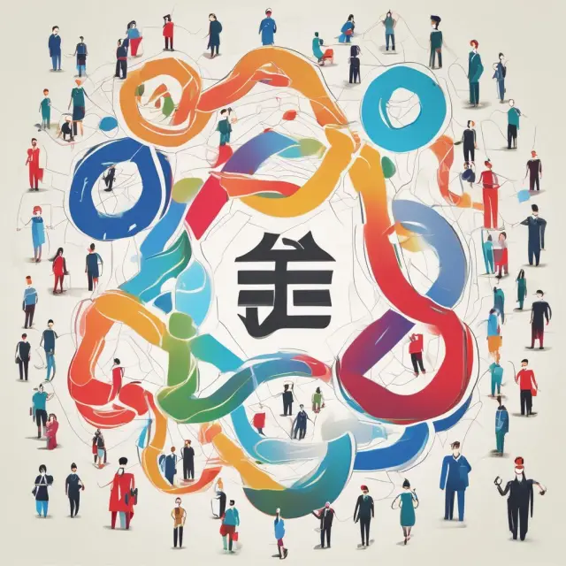 Companies collaborating to create a resilient keiretsu, illustrated by interconnected symbols representing trust and mutual growth.