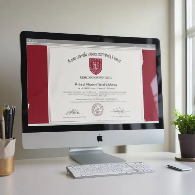 A diploma representing Indiana University