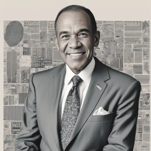 An image featuring Kenneth I. Chenault amidst a diverse corporate landscape, symbolizing his impact on inclusive hiring and promotion practices.