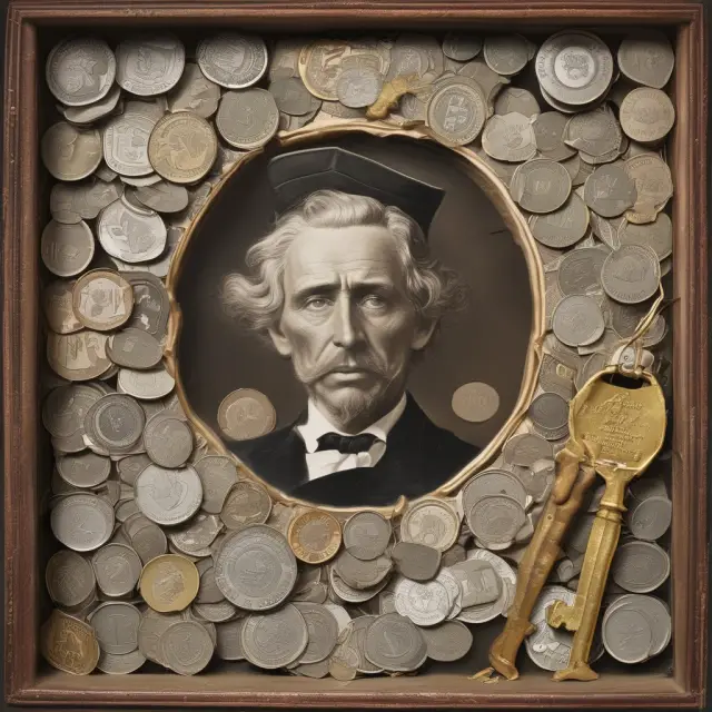 Vintage suitcase with keys and ancient documents, symbolizing the historical significance and varied meanings of key money in finance and investment
