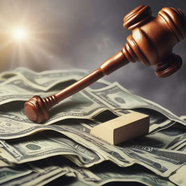 An image of a Federal Reserve gavel on a seesaw, symbolizing the impact of discount rate adjustments on the economy