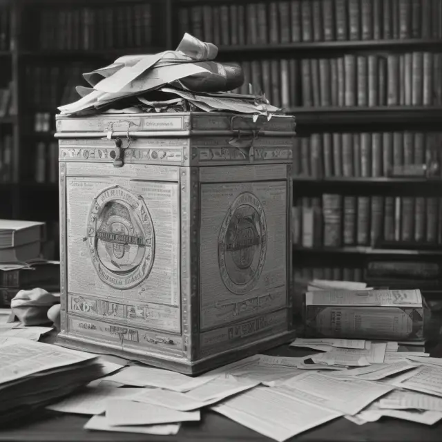 Keynesian theories depicted as a time capsule, showcasing instances of successful and unsuccessful applications in real-world economies.