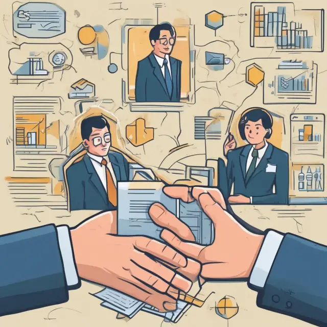 An interconnected triad of key persons, shareholders, and a sturdy financial foundation, symbolizing the impact of key person insurance